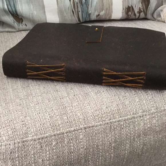 New SugarBoo Chocolate Oiled Leather Journal - Picture 3 of 8